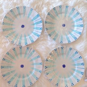 Anthropologie Dinner Plates Set of 4